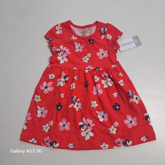 New Carters Floral Dress for Girls Size 9 months‎ 100% cotton - Picture 1 of 6